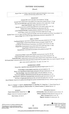Menu photo 5 Oxford Exchange Tampa, FL Menu photo 5 Oxford Exchange Tampa, FL