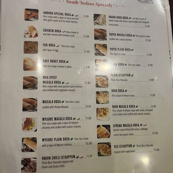 Maa Kitchen - Menu: South Indian specials - Indian Near Me - Jacksonville, Florida
