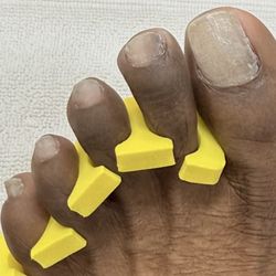 Victoria Nail Salon - Unfinished pedicure!!!!