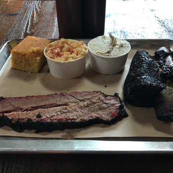 Hometown Bar-B-Que - Beef rib, Brisket, Mac n cheese, potato salad and cornbread ($55) - Barbeque Near Me - Brooklyn, New York