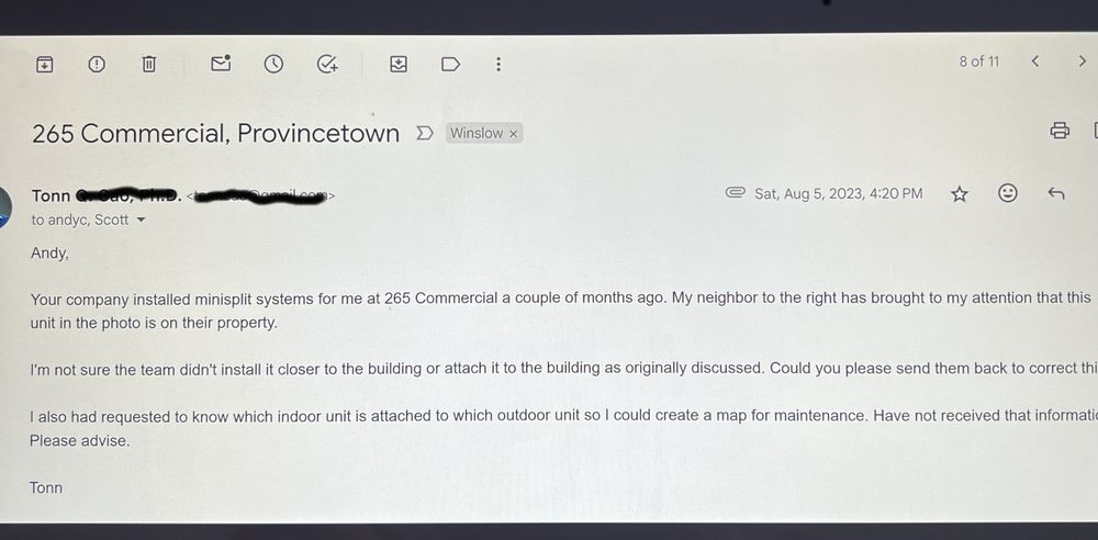 Slide of E.F. Winslow Plumbing & Heating