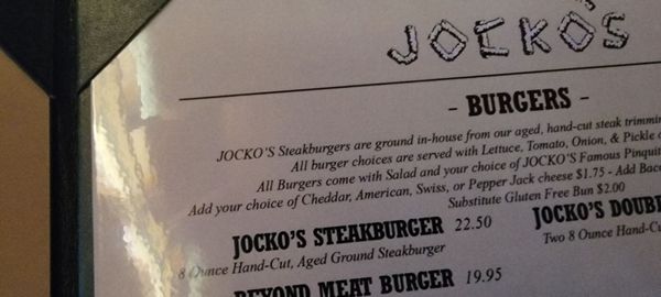 Menu photo 4 Jocko's Steak House Nipomo, CA