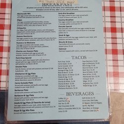 Olivia's Mexican Restaurant - Menu