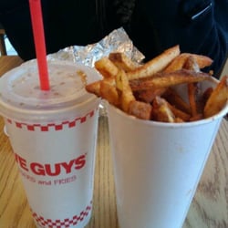 Five Guys - Lg cajun fries...comes with an aditional pile on top the cup