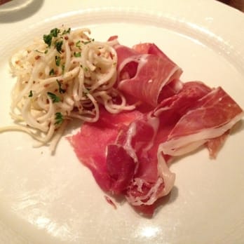 Russells - Serrano Ham and Celeriac Remoulade - British Near Me - Broadway, WOR Russells - Serrano Ham and Celeriac Remoulade - British Near Me - Broadway, WOR