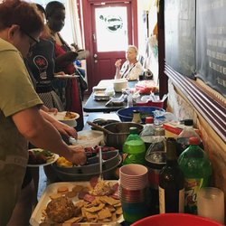 Barter School Indy - Summer Launch party "pitch in" - so much yummy food!