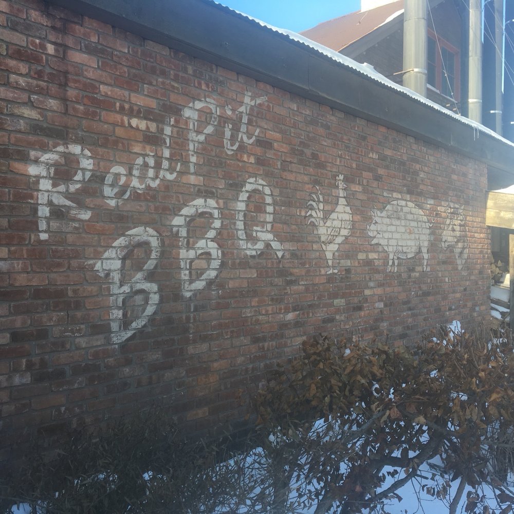 Dinosaur Bar-B-Que - The writing on the brick wall says it all... - Barbeque Near Me - Troy, New York