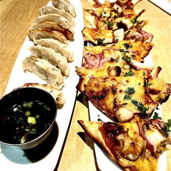 Kona Grill - Gilbert - Potstickers & BBQ Chicken Flatbread - Sushi Bars Near Me - Gilbert, Arizona