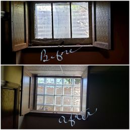 Before and after.
