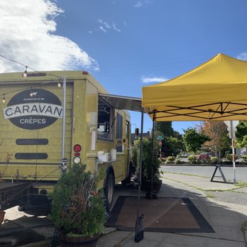 Caravan Crêpes - You can't miss the yellow caravan  at the corner if 34th Ave W and W McGraw Street - Creperies Near Me - Seattle, Washington
