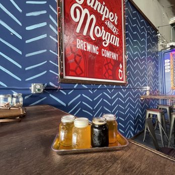 Juniper & Morgan Brewing - Beer flight - Breweries Near Me - Placentia, California Juniper & Morgan Brewing - Beer flight - Breweries Near Me - Placentia, California