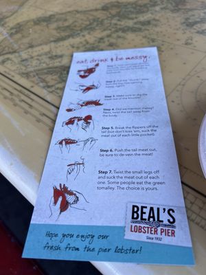 Menu photo 1 Beal's Lobster Pier Southwest Harbor, ME Menu photo 1 Beal's Lobster Pier Southwest Harbor, ME