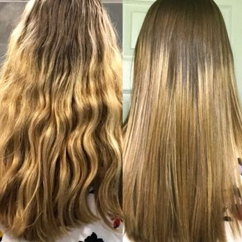 Allure Hair Studio - Before and After Brazilian Blowout! - Hair Salons Near Me - Denver, Colorado