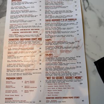 Oak & Ember - Menu part 1 - Halal Near Me - Ontario, California