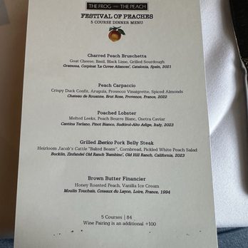 The Frog & The Peach - Menu - New American Near Me - New Brunswick, New Jersey