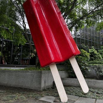 Giant Red Twin Popsicle - Public Art Near Me - Seattle, Washington Giant Red Twin Popsicle - Public Art Near Me - Seattle, Washington