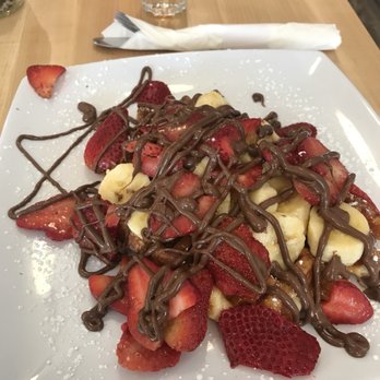 Syrup Trap - Strawberry, Banana and Nutella Waffle - Breakfast & Brunch Near Me - Vancouver, Washington Syrup Trap - Strawberry, Banana and Nutella Waffle - Breakfast & Brunch Near Me - Vancouver, Washington