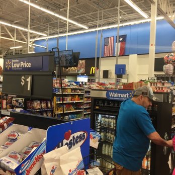 Walmart Supercenter - One cashier for a long line... - Department Stores Near Me - Palmhurst, Texas