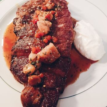 General Public - Rib eye with bordelaise sauce made with bone marrow. - Seafood Near Me - Toronto, Ontario