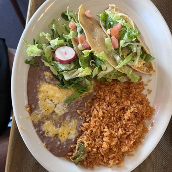Isabel's Amor - Two crispy shredded chicken tacos - Mexican Near Me - Gilbert, Arizona Isabel's Amor - Two crispy shredded chicken tacos - Mexican Near Me - Gilbert, Arizona