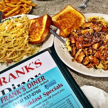 Frank's Diner - Outrageous Delicious WOW Seafood Alfredo and Chicken Marsla - Diners Near Me - Redford, Michigan