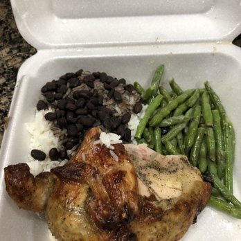 Alpaca Chicken - 1/4 Chicken, rice/beans and green beans - Peruvian Near Me - Raleigh, North Carolina