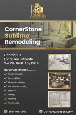 Cornerstone Sublime Remodeling