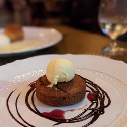 Cinghiale - restaurant week 2022: Hazlenut Rosemary Torta Dark Chocolate, Strawberry & Rosemary Sauce, Olive Oil Gelato