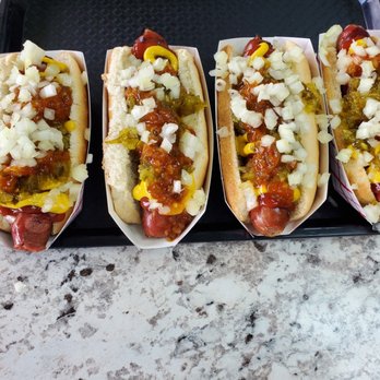 Jim and Paul's SuperDog - a row of hot dogs - Hot Dogs Near Me - Niagara Falls, New York Jim and Paul's SuperDog - a row of hot dogs - Hot Dogs Near Me - Niagara Falls, New York
