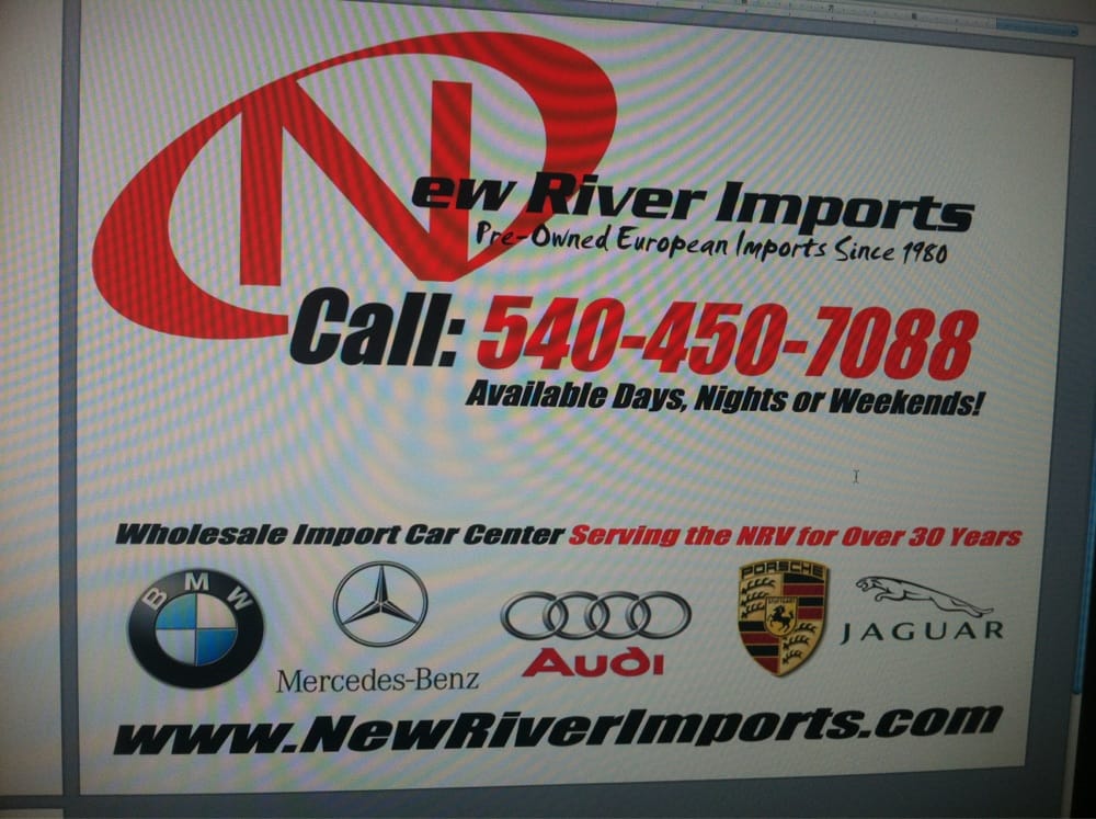 NEW RIVER IMPORTS Updated September 2024 55 Merrimac Rd