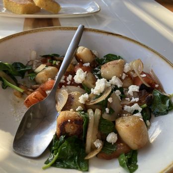 Monkeypod Kitchen - Kale & Wild Hamakua Mushroom Gnocchi - New American Near Me - Lahaina, Hawaii