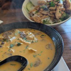 Tom Kha Gai and Vietnamese Noodle Bowl