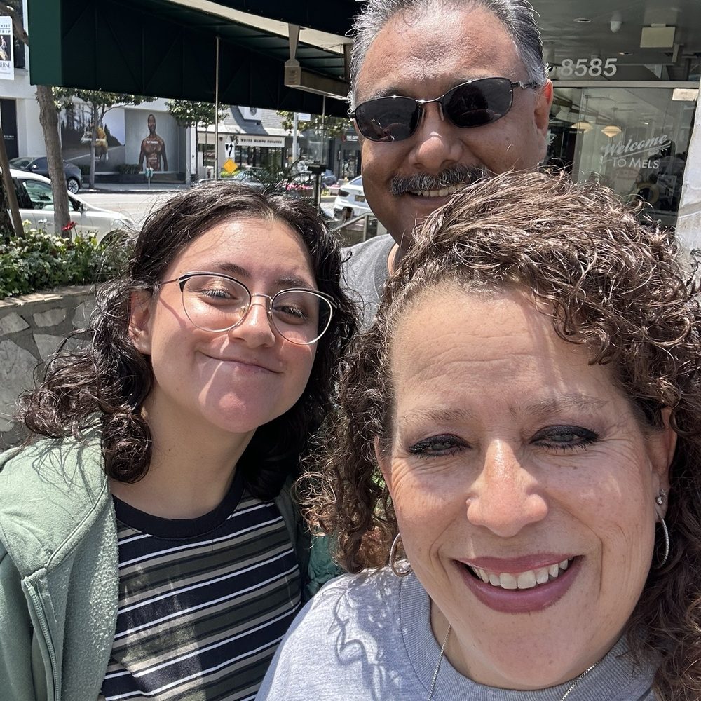 Mel's Drive-In - My husband, daughter and I out front of Mel's. - American Near Me - West Hollywood, California