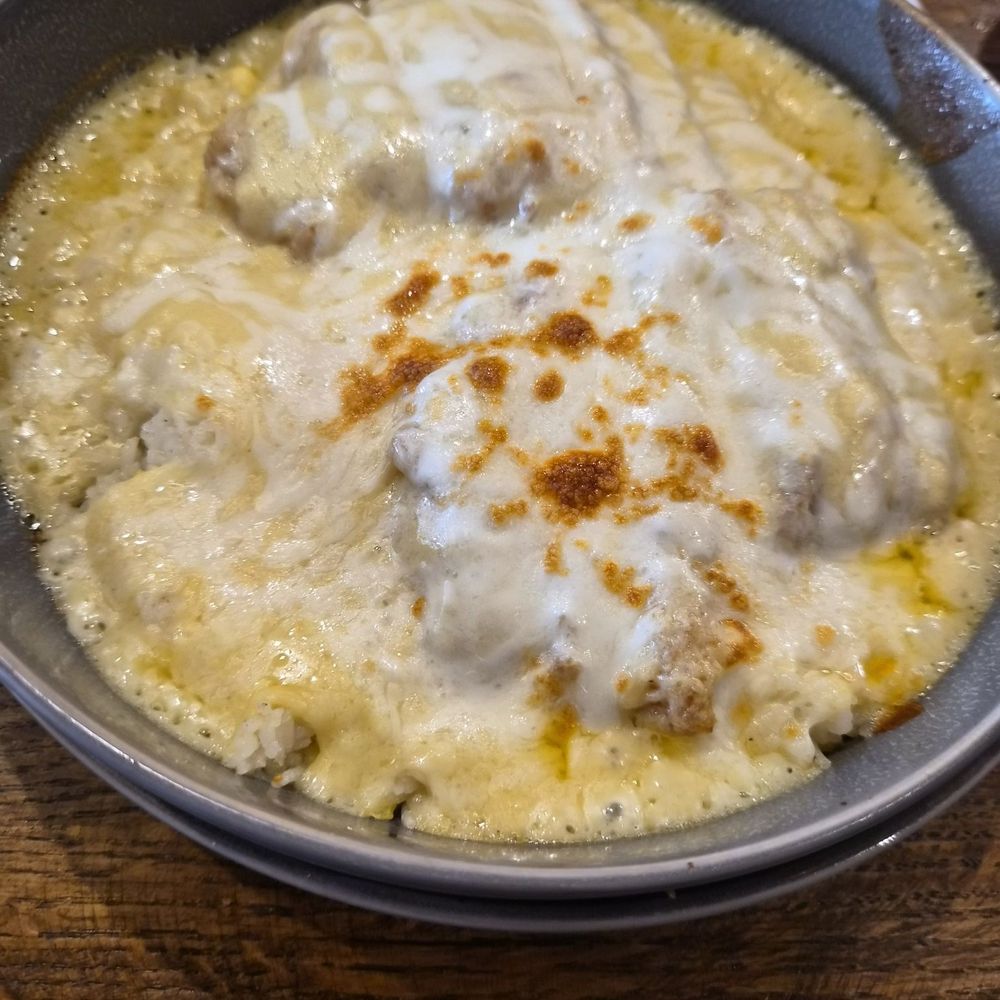 Wok Up - Baked Pork Cutlet Rice Plate w/ White Creamy Sauce - Hong Kong Style Cafe Near Me - San Francisco, California Wok Up - Baked Pork Cutlet Rice Plate w/ White Creamy Sauce - Hong Kong Style Cafe Near Me - San Francisco, California