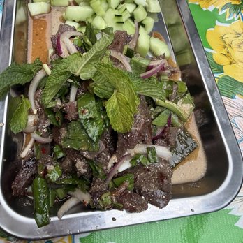 Ezankaya Bann Suan - Grilled Beef Salad / Nam Tok Neur - Thai Near Me - Chicago, Illinois