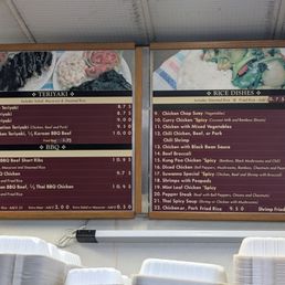 Menu as of July 21, 2025