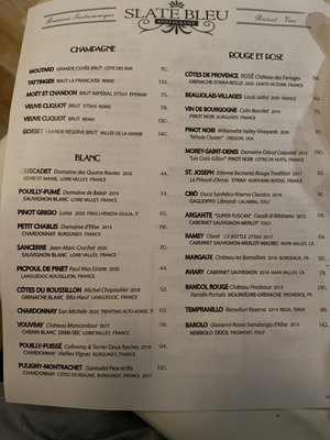 Menu photo 2 Slate Bleu Restaurant Doylestown, PA