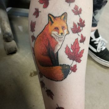 Subjective Art Tattoo - Eyes crooked and the tail has a black tip. Time was not taken on this. - Tattoo Near Me - Elk River, Minnesota Subjective Art Tattoo - Eyes crooked and the tail has a black tip. Time was not taken on this. - Tattoo Near Me - Elk River, Minnesota
