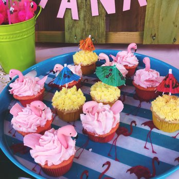 Sugar Shells Custom Cakes and More - Flamingo & Pineapple Pool Party Cupcakes! - Custom Cakes Near Me - El Mirage, Arizona Sugar Shells Custom Cakes and More - Flamingo & Pineapple Pool Party Cupcakes! - Custom Cakes Near Me - El Mirage, Arizona
