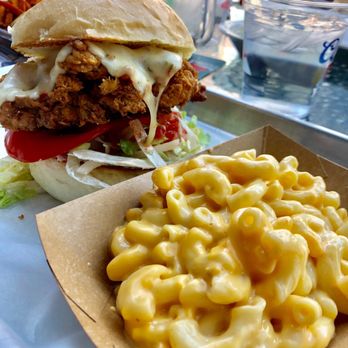 OMG! Burgers & Brew - OMG Classic Chicken Sandwich and Sriracha Mac & Cheese. Enjoyed eating it. - Burgers Near Me - Pendleton, Oregon OMG! Burgers & Brew - OMG Classic Chicken Sandwich and Sriracha Mac & Cheese. Enjoyed eating it. - Burgers Near Me - Pendleton, Oregon