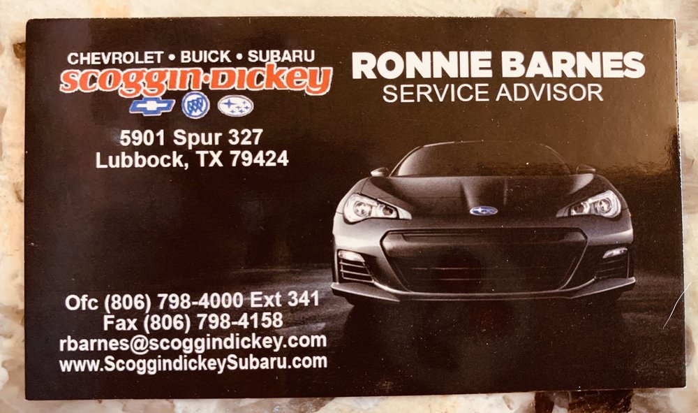 SCOGGINDICKEY SUBARU nearby at 5901 327 Spur, Lubbock, Texas Auto