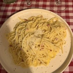 Riinas Pizza - Pasta Carbonara.