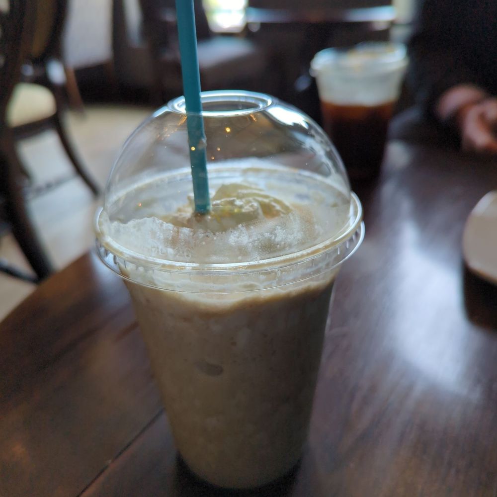 Brew House Downtown - Frozen blackberry coffeecake latte, yum - Speakeasies Near Me - Toledo, Ohio