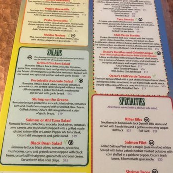 Oscar's Cafe - Menu - Mexican Near Me - Springdale, Utah