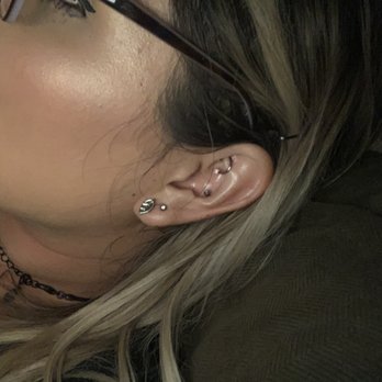 Emerald Tattoo And Piercing - Modesto - Conch and lobe (top) - Piercing Near Me - Modesto, California