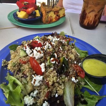 The Wild Iris Café - Quinoa salad and mushroom quiche - Cafes Near Me - Dunedin, Florida The Wild Iris Café - Quinoa salad and mushroom quiche - Cafes Near Me - Dunedin, Florida