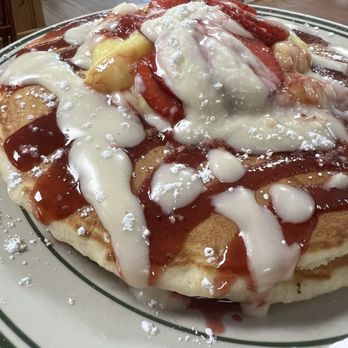 Smoky's Pancake Cabin - Strawberry cheese cake pancakes - Breakfast & Brunch Near Me - Pigeon Forge, Tennessee Smoky's Pancake Cabin - Strawberry cheese cake pancakes - Breakfast & Brunch Near Me - Pigeon Forge, Tennessee