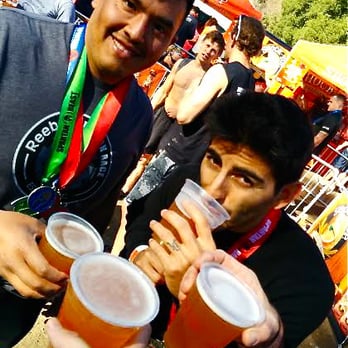 Spartan Race - Noe and Jon at the Beer Garden - Races & Competitions Near Me