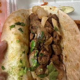 Steak taco