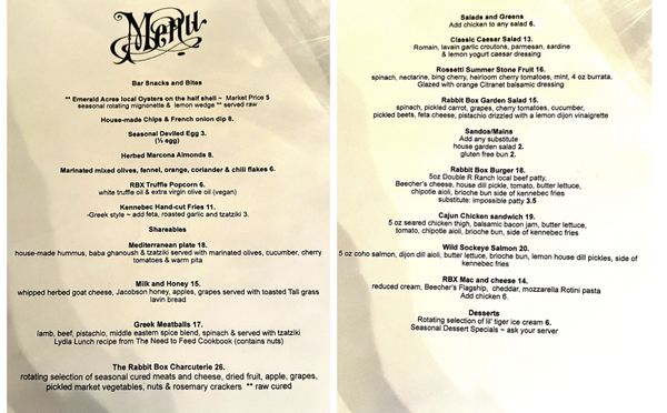 Menu photo 8 The Rabbit Box Seattle, WA Menu photo 8 The Rabbit Box Seattle, WA
